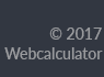 Startseite - Webcalculator